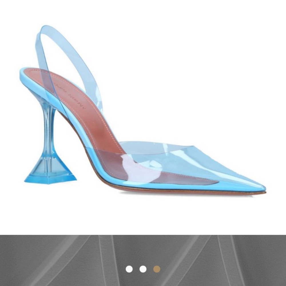 Amina muaddi glass shoes